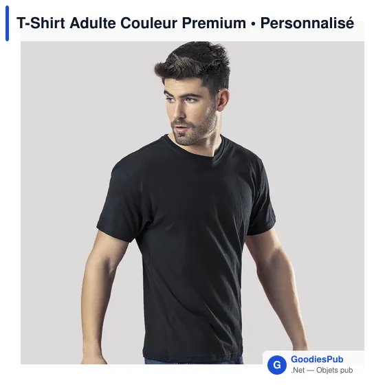 T-shirt personnalisé pour entreprise avec logo - modèle premium - Image 1