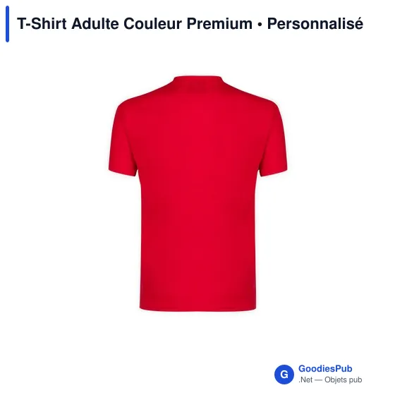 T-shirt personnalisé pour entreprise avec logo - modèle premium - Image 5