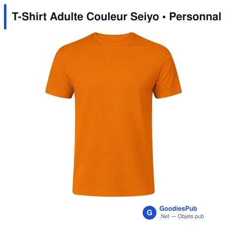 T-Shirt Adulte Couleur Seiyo