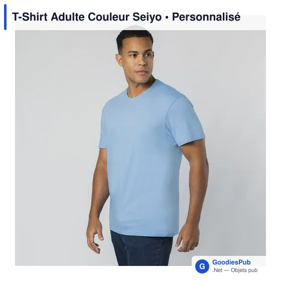 T-Shirt Adulte Couleur Seiyo - Image 2