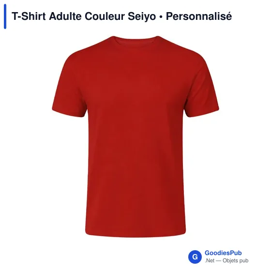 T-Shirt Adulte Couleur Seiyo - Image 5