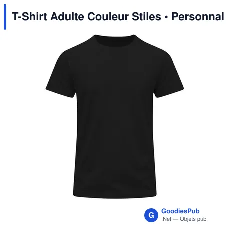 T-Shirt Adulte Couleur Stiles
