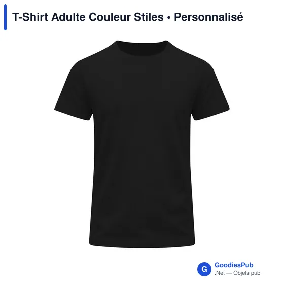 T-Shirt Adulte Couleur Stiles - Image 1