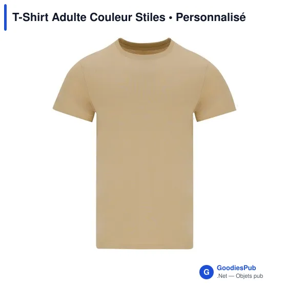 T-Shirt Adulte Couleur Stiles - Image 3