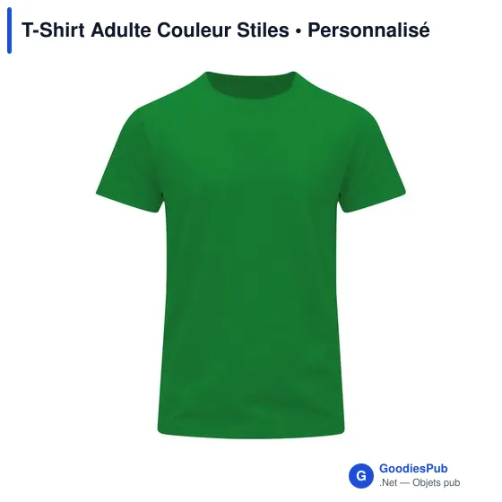 T-Shirt Adulte Couleur Stiles - Image 8