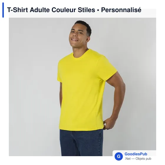 T-Shirt Adulte Couleur Stiles - Image 9