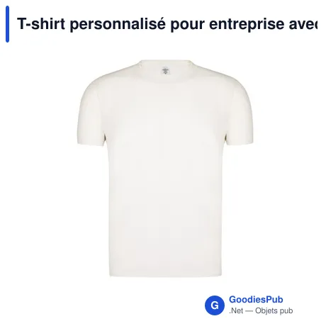 T-shirt personnalisé pour entreprise avec logo - Keya Organic