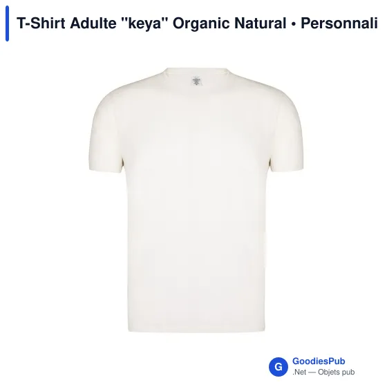 T-shirt personnalisé pour entreprise avec logo - Keya Organic - Image 9