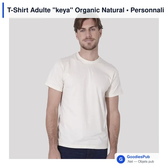 T-shirt personnalisé pour entreprise avec logo - Keya Organic - Image 10