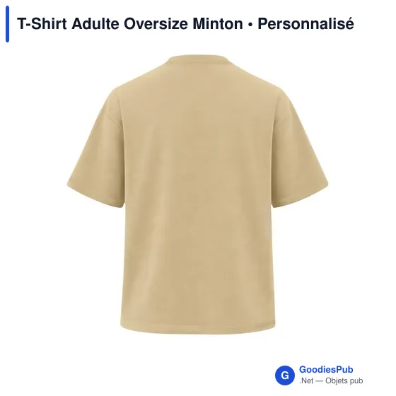 T-Shirt Adulte Oversize Minton - Image 4