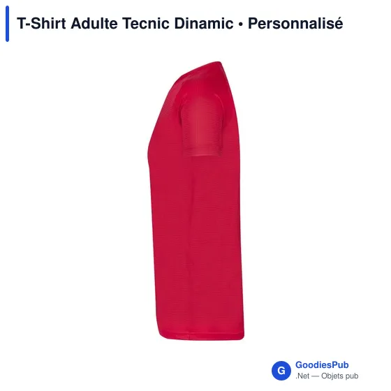 T-Shirt technique personnalisable pour adulte avec logo - Tecnic Dinamic - Image 6
