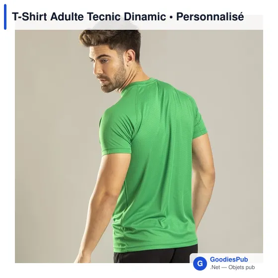 T-Shirt technique personnalisable pour adulte avec logo - Tecnic Dinamic - Image 7