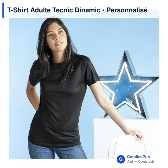 T-Shirt technique personnalisable pour adulte avec logo - Tecnic Dinamic - Image 8