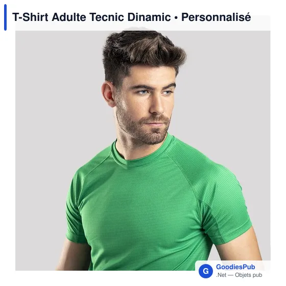 T-Shirt technique personnalisable pour adulte avec logo - Tecnic Dinamic - Image 10