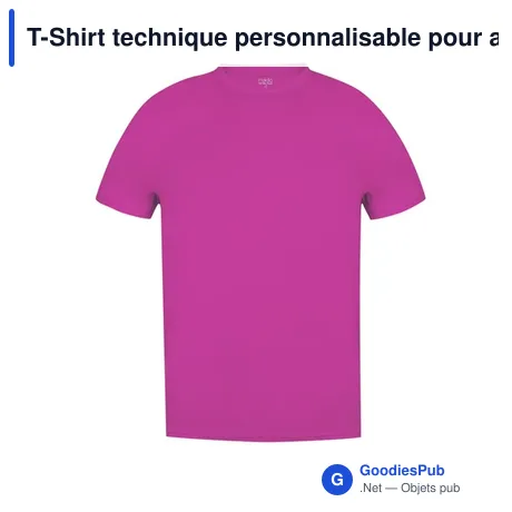 T-Shirt technique personnalisable pour adulte avec logo - Tecnic Plus