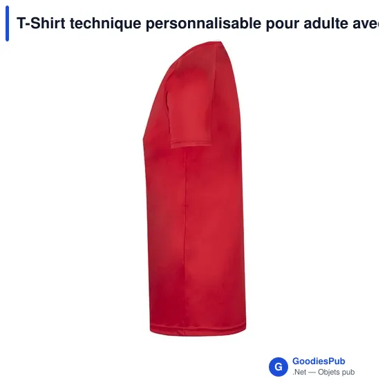 T-Shirt technique personnalisable pour adulte avec logo - Tecnic Plus - Image 4