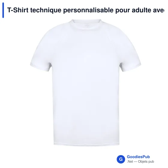 T-Shirt technique personnalisable pour adulte avec logo - Tecnic Plus - Image 5