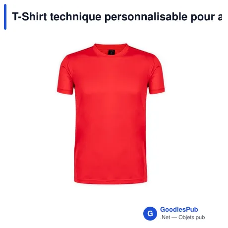T-Shirt technique personnalisable pour adulte avec logo - Tecnic Rox