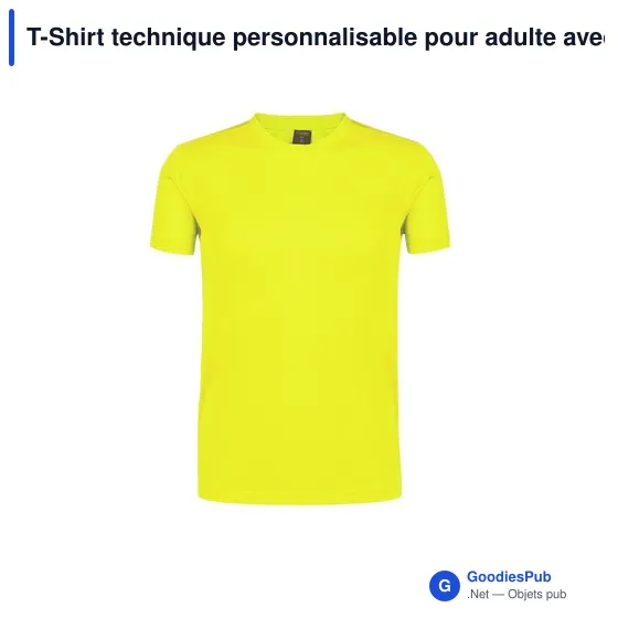 T-Shirt technique personnalisable pour adulte avec logo - Tecnic Rox - Image 11