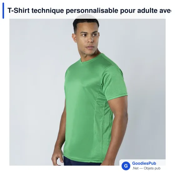 T-Shirt technique personnalisable pour adulte avec logo - Tecnic Rox - Image 12