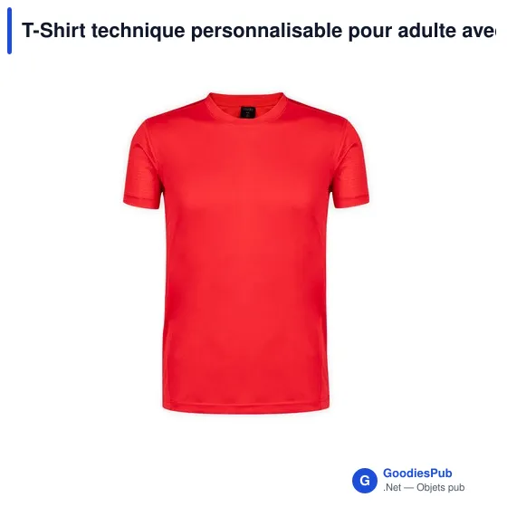 T-Shirt technique personnalisable pour adulte avec logo - Tecnic Rox - Image 3