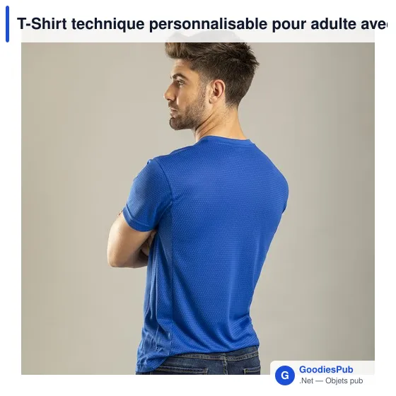 T-Shirt technique personnalisable pour adulte avec logo - Tecnic Rox - Image 6