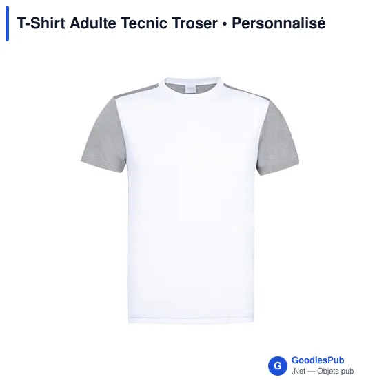 T-shirt technique personnalisable avec logo pour entreprise - Image 2