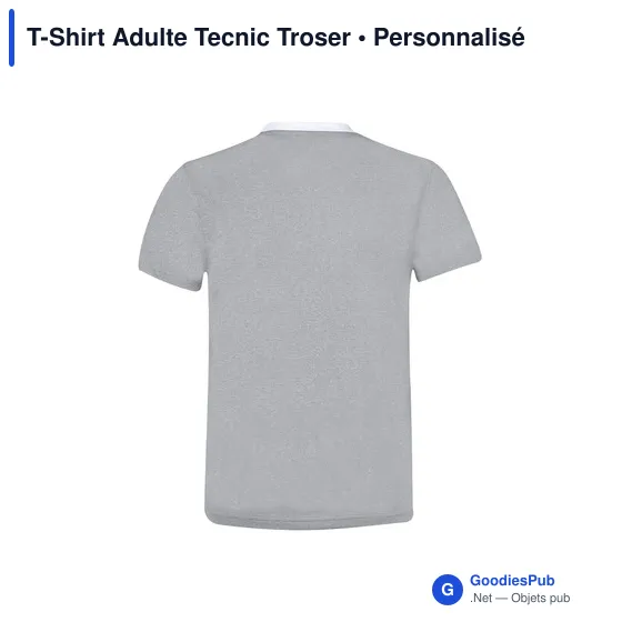 T-shirt technique personnalisable avec logo pour entreprise - Image 4