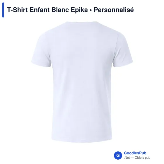 T-Shirt Enfant Blanc Epika - Image 11