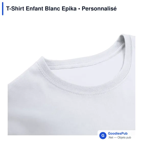 T-Shirt Enfant Blanc Epika - Image 5