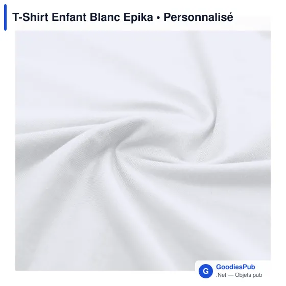 T-Shirt Enfant Blanc Epika - Image 7