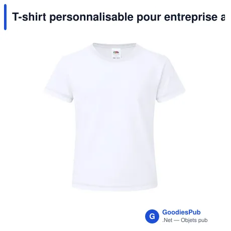 T-shirt personnalisable pour entreprise avec logo - Iconic