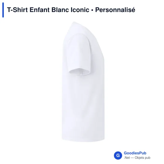 T-shirt personnalisable pour entreprise avec logo - Iconic - Image 4