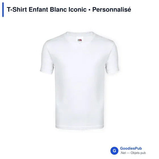 T-shirt personnalisable pour entreprise avec logo - Iconic - Image 8