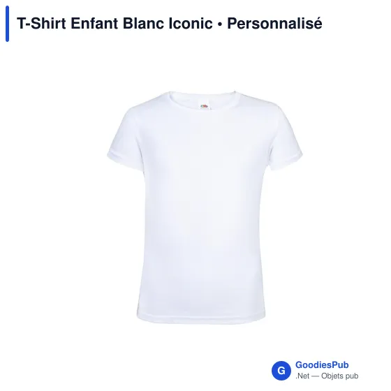 T-shirt personnalisable pour entreprise avec logo - Iconic - Image 8
