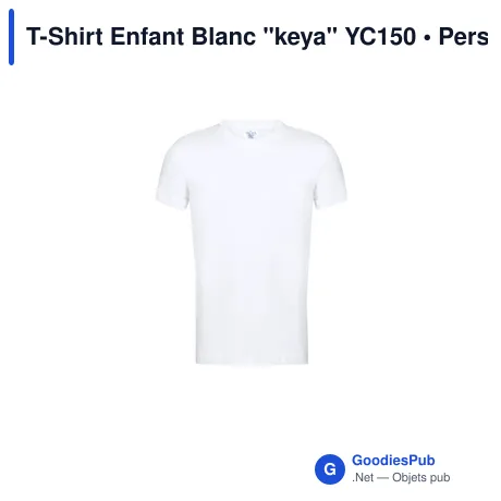 T-Shirt Enfant Blanc "keya" YC150