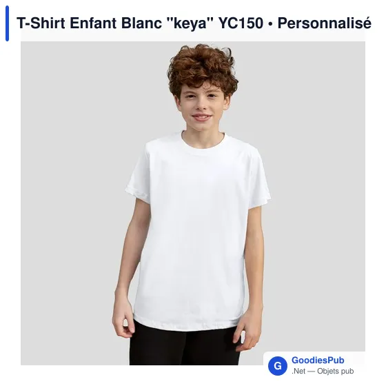 T-Shirt Enfant Blanc "keya" YC150 - Image 2