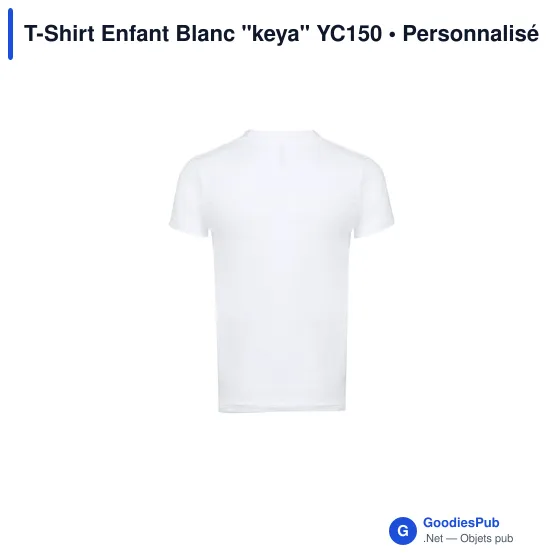 T-Shirt Enfant Blanc "keya" YC150 - Image 7