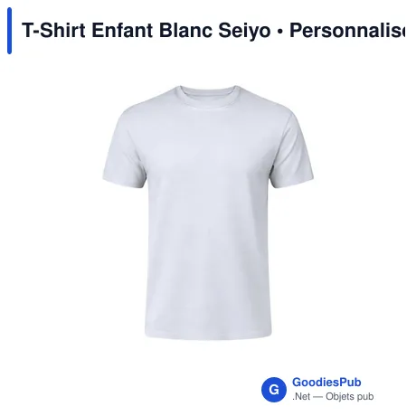 T-Shirt Enfant Blanc Seiyo