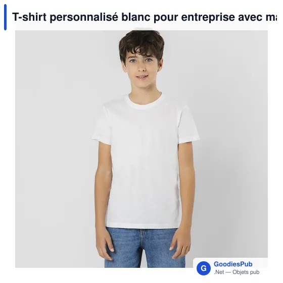 T-Shirt Enfant Blanc Seiyo - Image 6