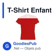T-shirt personnalisé pour entreprise avec logo - modèle Hecom - Miniature 1