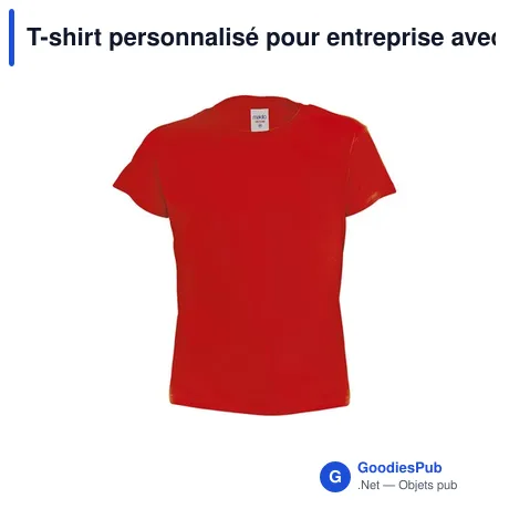 T-shirt personnalisé pour entreprise avec logo - modèle Hecom