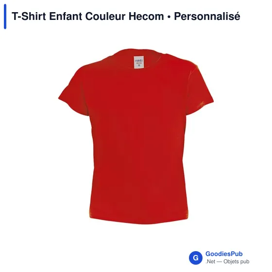 T-shirt personnalisé pour entreprise avec logo - modèle Hecom - Image 1