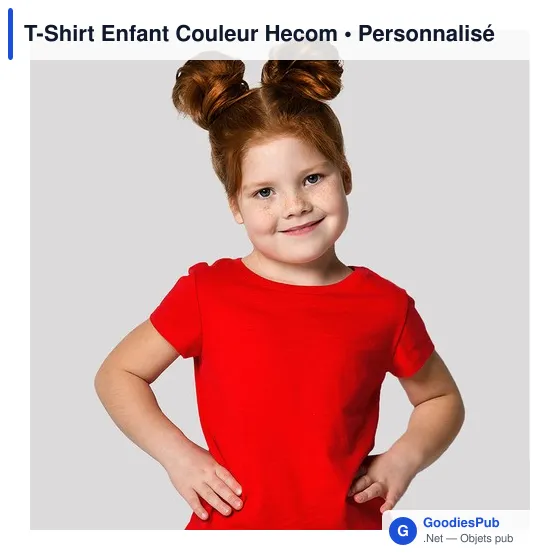 T-shirt personnalisé pour entreprise avec logo - modèle Hecom - Image 2