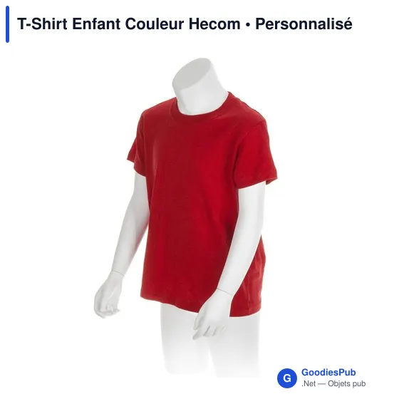 T-shirt personnalisé pour entreprise avec logo - modèle Hecom - Image 3