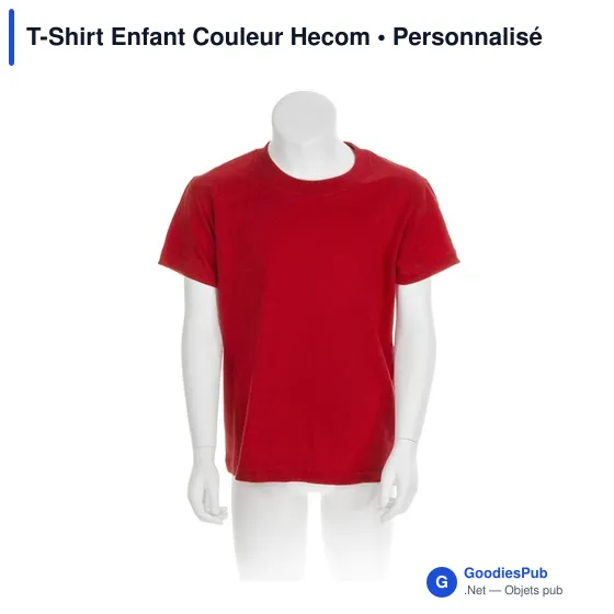 T-shirt personnalisé pour entreprise avec logo - modèle Hecom - Image 4