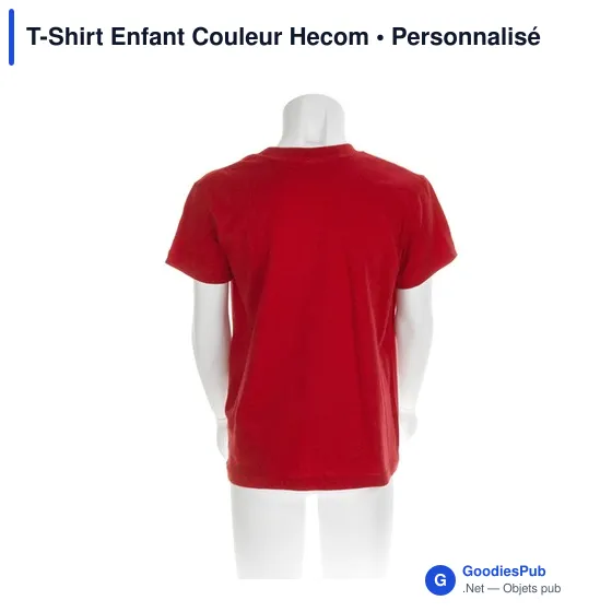 T-shirt personnalisé pour entreprise avec logo - modèle Hecom - Image 5