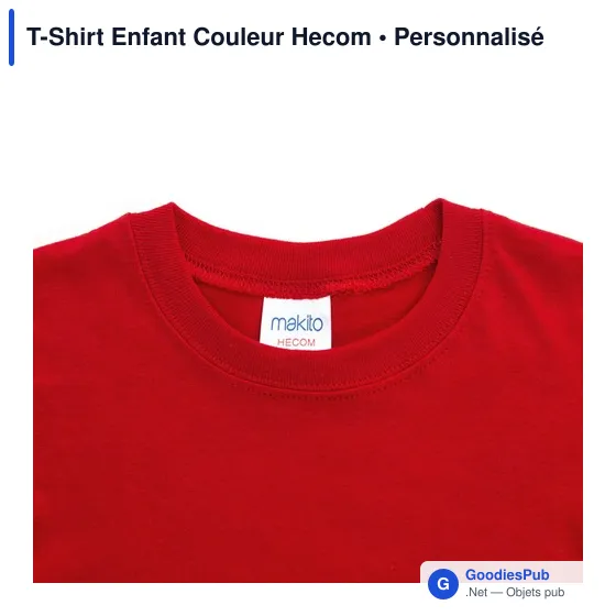 T-shirt personnalisé pour entreprise avec logo - modèle Hecom - Image 6