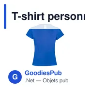 T-shirt personnalisable pour entreprise avec logo - Modèle Iconic - Miniature 1
