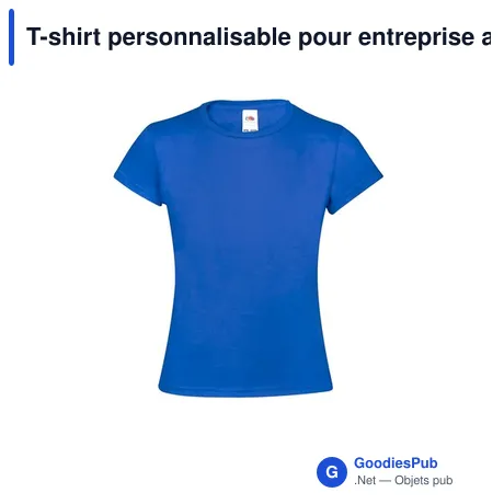 T-shirt personnalisable pour entreprise avec logo - Modèle Iconic